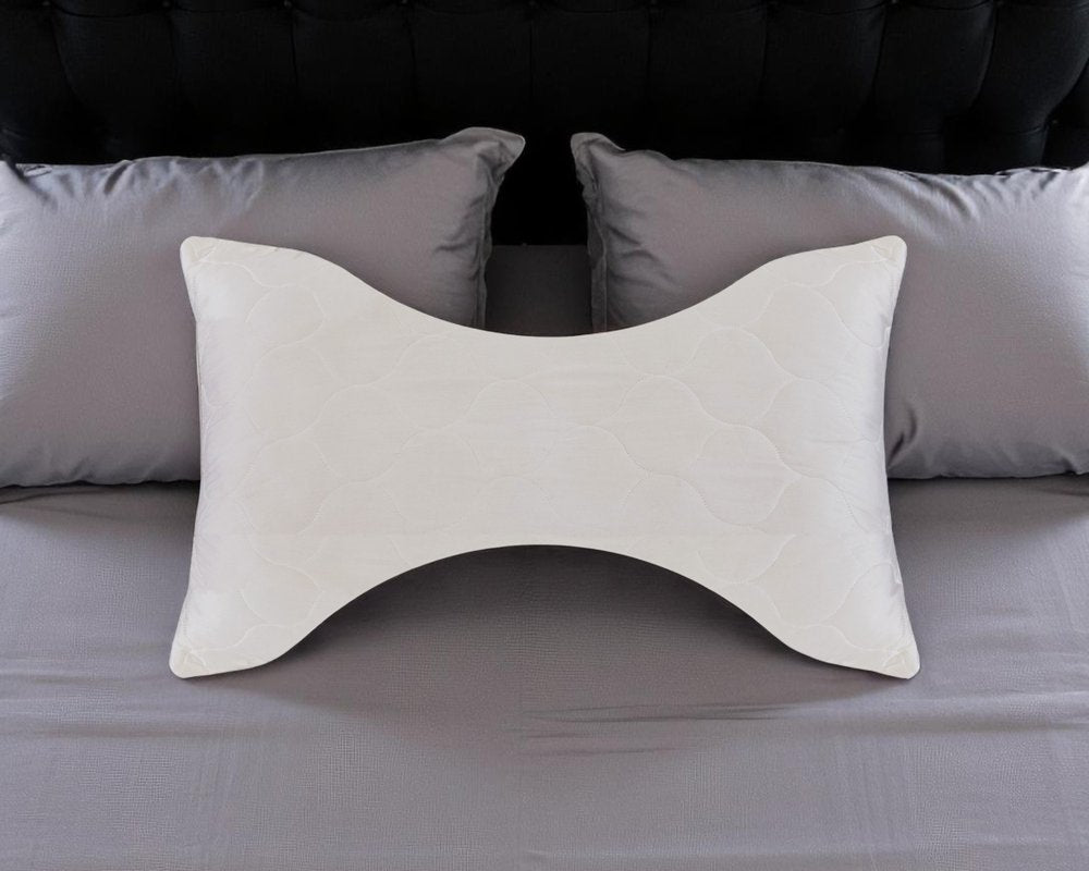 Cotton Wool Hypoallergenic Ergonomic Standard Size Bed Pillow