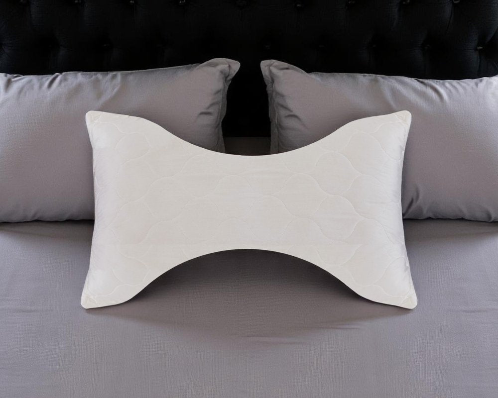 Cotton Wool Hypoallergenic Ergonomic Queen Size Bed Pillow