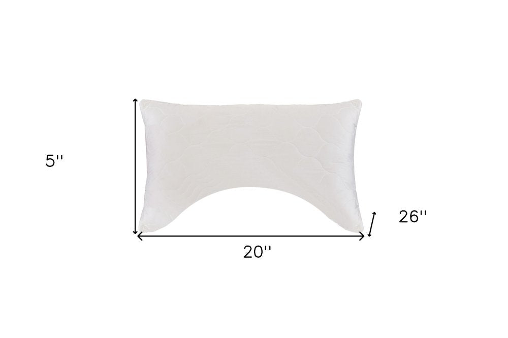 Cotton Wool Hypoallergenic Ergonomic Standard Size Bed Pillow