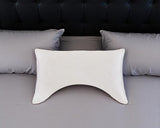 Cotton Wool Hypoallergenic Ergonomic Standard Size Bed Pillow