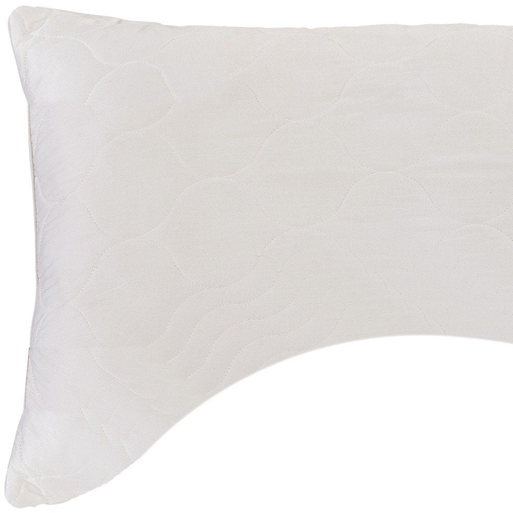 Cotton Wool Hypoallergenic Ergonomic Queen Size Bed Pillow