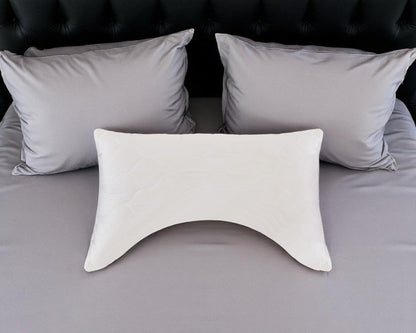 Cotton Wool Hypoallergenic Ergonomic Queen Size Bed Pillow