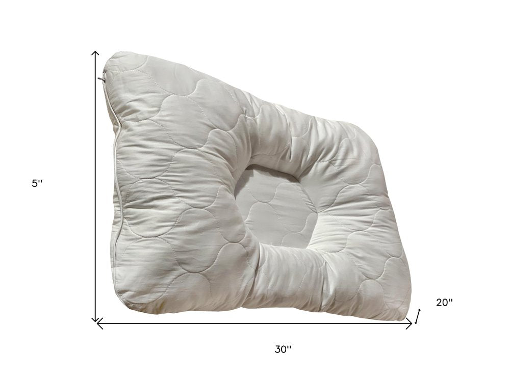 Cotton Latex Foam And Wool Firm Hypoallergenic Queen Size Bed Pillow