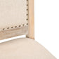 20" Beige And White Side Chair