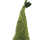 23" Green And White Fabric Standing Gnome