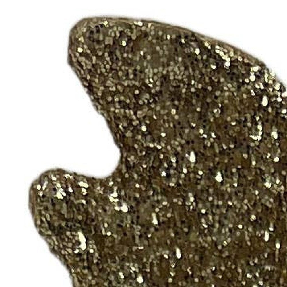 9" White And Gold Polyresin Moose Christmas Figurine