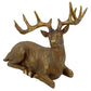 14" Antiqued Gold Resin Deer Tabletop Sculpture
