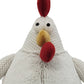 13" Red White And Yellow Fabric Rooster Figurine