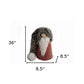 36" Red Gray And White Fabric Christmas Santa Standing Gnome