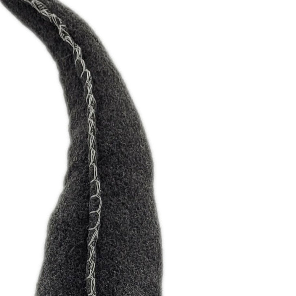 29" Gray And White Fabric Standing Gnome