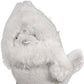6" White And Silver Ceramic And Fabric Bird Christmas Santa Figurine
