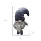 24" Blue White And Gray Fabric Christmas Standing Gnome