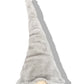29" Gray And White Fabric Christmas Santa and Mrs. Claus Sitting Gnome