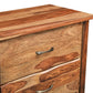 60" Brown Solid Wood Six Drawer Double Dresser