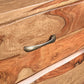 51" Brown Solid Wood Live Edge Five Drawer Standard Chest