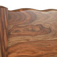 Brown Live Edge Solid Wood Queen Bed Frame