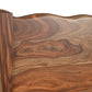 Brown Live Edge Solid Wood Queen Bed Frame