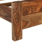Brown Live Edge Solid Wood Queen Bed Frame