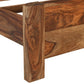 Brown Live Edge Solid Wood Queen Bed Frame