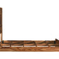 Brown Live Edge Solid Wood Queen Bed Frame