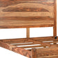 Brown Live Edge Solid Wood King Bed Frame