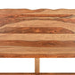 Brown Live Edge Solid Wood King Bed Frame