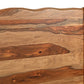 Brown Live Edge Solid Wood King Bed Frame