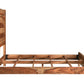 Brown Live Edge Solid Wood King Bed Frame