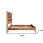 Brown Live Edge Solid Wood King Bed Frame