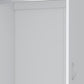 71" White Two Door Three Drawer Combo Dresser