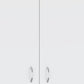 71" White Two Door Three Drawer Combo Dresser
