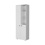 67" White Wood Two Door Pantry Or Storage Closet