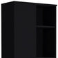 67" Black Wood Two Door Pantry Or Storage Closet