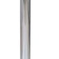 24" White and Silver Rounded Wood and Iron Bar Table