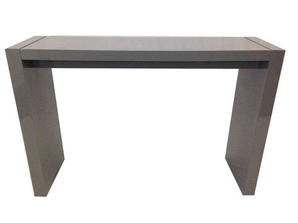 60" Gray Rectangular Wood Bar Table