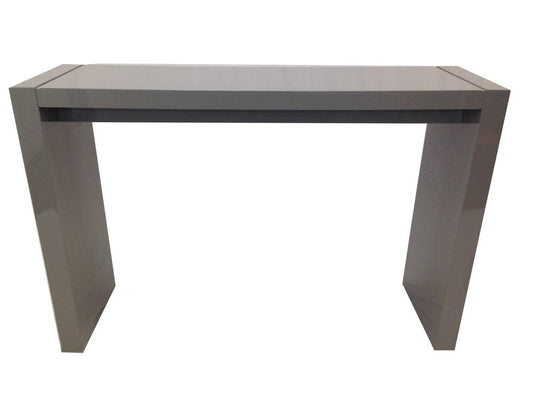 60" Gray Rectangular Wood Bar Height Bar Table