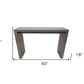 60" Gray Rectangular Wood Bar Height Bar Table