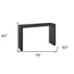 60" Espresso Wood Rectangular Bar Height Bar Table