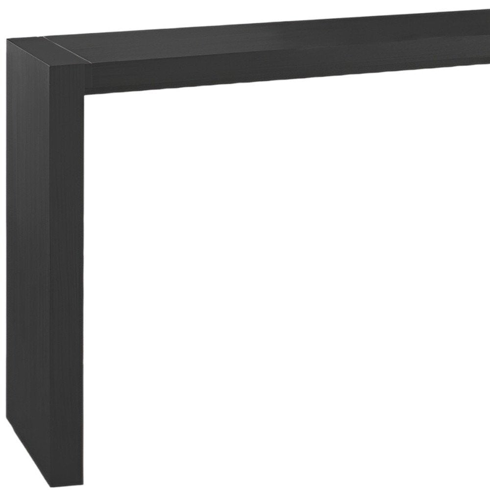 60" Espresso Wood Rectangular Bar Table