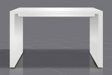 60" White Wood Rectangular Bar Height Bar Table