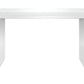 60" White Wood Rectangular Bar Table