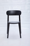 Set of Four Black Heavy Duty Plastic Dining Side Chairs