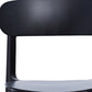 Set of Four Black Heavy Duty Plastic Dining Side Chairs