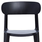 Set of Four Black Heavy Duty Plastic Dining Side Chairs