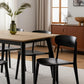 Set of Four Black Heavy Duty Plastic Dining Side Chairs