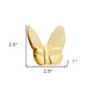 3" Gold Crystal Butterfly Figurine Tabletop Sculpture
