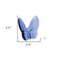 3" Dark Blue Crystal Butterfly Figurine Tabletop Sculpture
