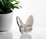 3" Gray Crystal Butterfly Figurine Tabletop Sculpture