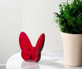 3" Red Crystal Butterfly Figurine Tabletop Sculpture