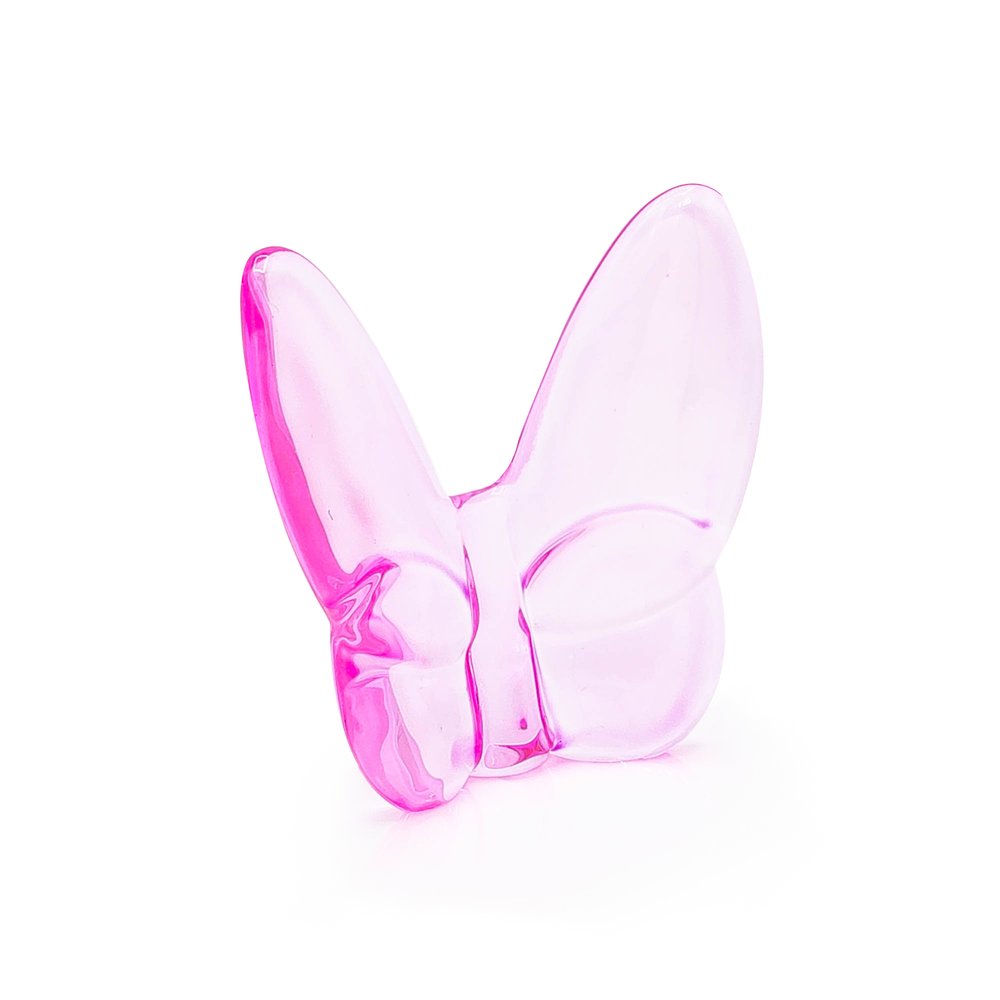 3" Pink Crystal Butterfly Figurine Tabletop Sculpture